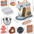 medoga Set Sets Set) Play Kitchen Accessories Wooden Mixer Pretend Play Food for Kids Role Play Toys for Girls and Boys