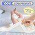 Buyockss 100 Count 13x18 Inches Disposable Changing Pad Liners - Ultra Soft Super Absorbent Waterproof Baby Diaper
