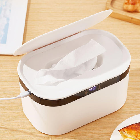 HaloVerde Travel Baby Wipes Heater with Integrated Night Light for Soothing Diaper Changes, Constant Temperature Wipes