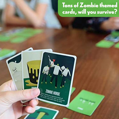 2 6 7 The Golfing Dead - Best New Zombie Card Game Top Family Games for to Players - Great for Adults, Couples, Teens