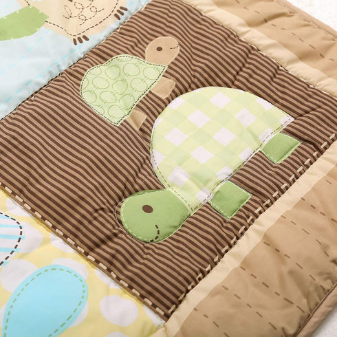 CribMATE 1 PC Nursery Crib Quilted Comforter Baby Girl Baby Boy Crib Bed Quilt/Comforter Baby Gift Idea (Green