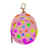 Polka Dots Round Pacifier Storage Case with Zipper, Portable Pacifier Case for