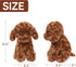 Adorable Labradoodle Plush Toy, Fluffy Red Poodle Stuffed Animal Dog Puppy, 12.6" - Perfect for Kids and Babies