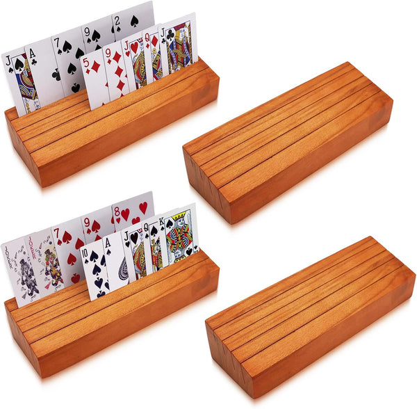 Card Holders for Playing Cards Holder Stand Wood Playing Card Holder for