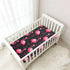 Bseiialft 52 28 Flamingos Black Crib Sheets for Boys Girls Soft and Breathable Cotton Baby Sheets for Standard Crib