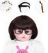 TOYANDONA Doll Glasses for 18 inch Dolls, 6pcs Mini Eyeglasses with Clear Lens for Crafts and Doll Costume Accessories