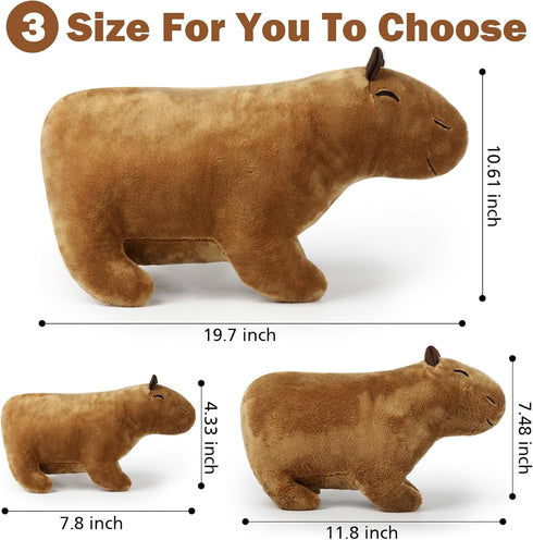 Capybara Stuffed Animal Plush Toy,Capybara plushie,Stuffed Capybara Gifts (7.8 inches)