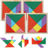 3 Otters Wooden Tangrams Puzzles, 4 Pack Educational Shapes Puzzle Toys for Kids and Adults, STEM Montessori Wood Toy