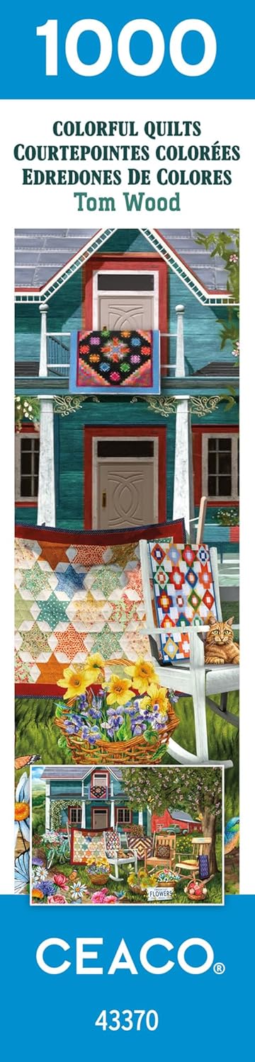1000 Piece Jigsaw Puzzle - Colorful Quilts by Ceaco