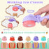 FENYAN Set, 3-5, Counter 3-8 Ice Cream Play Pretend Play Store for Toddlers Various Flavors Popsicle Ice Cream Shop