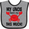 inktastic Uncle Loves Me Child's Crab Baby Bib
