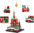 Building Block Set - Saint Basil's Cathedral Architecture Model, 4300 PCS Educational Mini Blocks