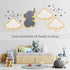 Lumipets Lighted Elephant, Nursery Night Light, Wall Mounted Lighted, Battery Operated Cloud Light SignLightweight