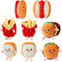Aoriher 10 Pcs Food Plush Toy Food Stuffed Animals Soft Simulation Hamburger