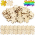 300PCS Blank Wooden Puzzles, DIY Jigsaw Puzzle Pieces for Crafts, Arts, Card Making (1.18" x 1.18") - Plain Puzzle