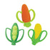 Infantino Farmers Market Teether Gift Set - Set of 3 BPA-Free Veggie Textured Silicone Teethers, Multicolor
