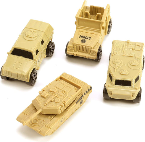 47 Pieces Military Base Set, Army Men Playset with Vehicles and Accessories for Kids