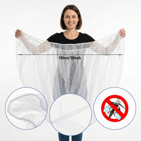 Rthjsfj 2Pcs Mosquito Net for Baby Bed Stroller, Breathable Portable Netting Cover for Bassinet, Travel Mini Crib, Car