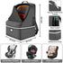Padded Car Seat Travel Bag, Large Durable Carrier Bag with Steel Cable Handle and Reflective Stripes
