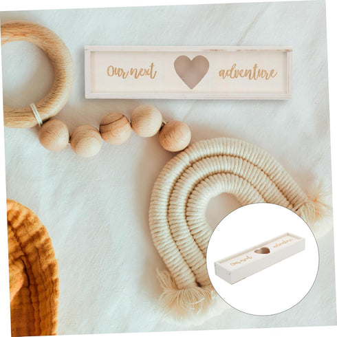 Wooden Keepsake Box for Pregnancy Memories - ULDIGI Shower Announcement Gift