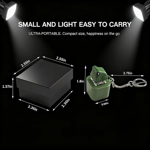 Frog Croaking Fidget Toy, Fun Stress Relief Toy with Led Lights, Cute Frog Croaking Keychain, Adults Keyboard Clicker