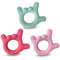 Set of 3 I Love You Silicone Hand Teether, Teethers for Babies