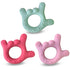 Set of 3 I Love You Silicone Hand Teether, Teethers for Babies