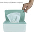 Green Lid Wet Wipe Dispenser - Tissue Storage Box for Home & Car