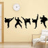 Amaonm Creative Vinyl Sport Taekwondo Wall Decor, Player Silhouette Decals, Removable DIY Stickers, 17"x51"