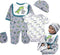 Reborn Baby Doll Clothes - 5 Piece Outfit Set for 20-22 Inch Newborn Boy Dolls