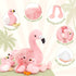 Animals-18in Mommy 4 MorisMos Plush Flamingo Stuffed Stuffed Flamingo with Baby Bird Toys for Girls Boys,Pink Bird