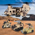 Set Playset, deAO Military Helicopter Toys Army Men Army Toys with Soldier Action Figures, Combat Truck, Motorcycle