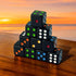10 D6 Pack 16mm Luck Lab Piece Multicolor Pip Dice - Acrylic Square Edge Standard Dice for RPG MTG DND Table Games