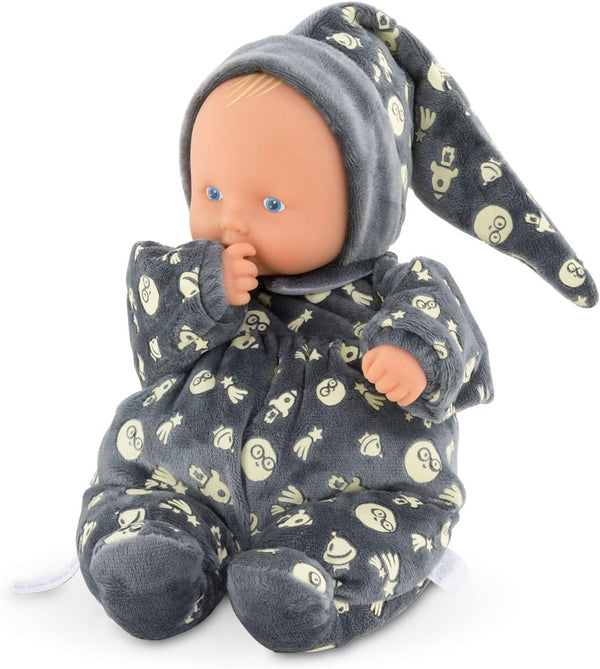 Corolle Mon Doudou Babipouce Glow in The Dark Baby Doll - Extra Soft 11" Cuddly Doll with Vanilla Scent, Washable