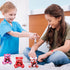 18 Pcs Nurse Week Appreciation Gifts, Mini Plush Bears 4 Inch, Stuffed Animals with Syringe Stethoscope Pattern
