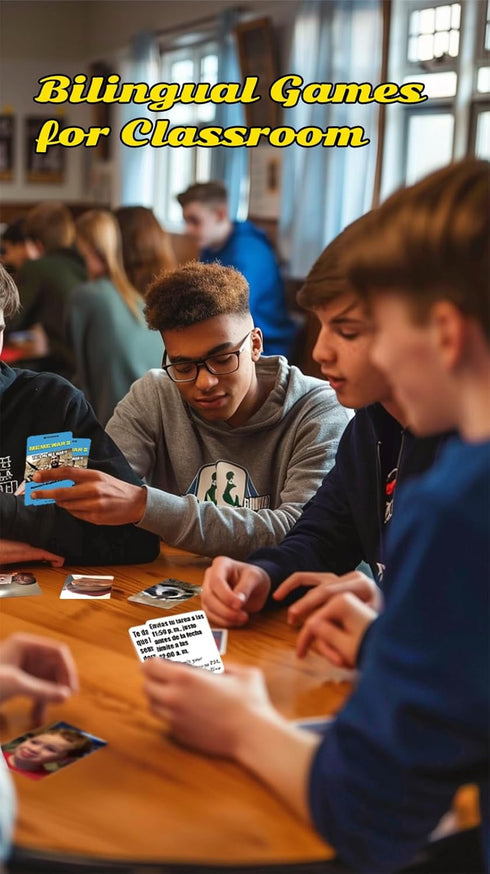 Spanish English Party Game Meme War - Funny Bilingual Family Edition Board Game