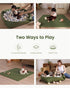 2-in-1 Hikiddy Baby Floor Play Mat : Padded Foam Play Mat for Playpen & Ball Pit for Infants and Toddlers