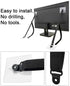 4 Pcs Adjustable TV Safety Straps, No-Drill TV Anchor for Baby Proofing, Prevent Furniture Falling and Anti Tip, TV