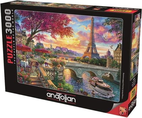 3000 #4919, Anatolian Puzzle - Blooming Paris, Piece Jigsaw Puzzle Multicolor