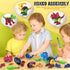 3, 4, 5, 6, 7 Dinosaur Toys for Year Old Boys, Take Apart Toys with Electric Drill for Kids, STEM Educational