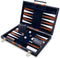 Backgammon Set - Classic Board Game with Premium Leather Case - Portable Travel Game Set for Adults, Kids