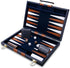 Backgammon Set - Classic Board Game with Premium Leather Case - Portable Travel Game Set for Adults, Kids