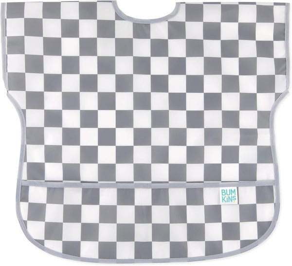 Bumkins Baby and Toddler Bibs, Large Short Sleeve Waterproof Bib for Kids, Unisex, 1-3 Years