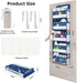 Closet 5-Tier Clastyle Ocean Animals Over the Door Organizer Fish Nursery Hanging Storage Organizer for Kids Clothes