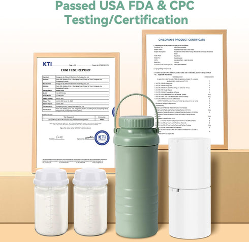 22oz 360 24 2pcs Portable Breast Milk Cooler Bottle - Capacity Breastmilk Chiller for Travel Mom, Cooling Keeps Milk
