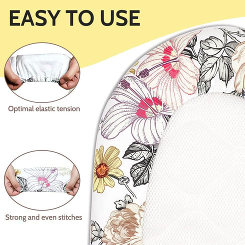 Bassinet Sheet, Jersey Cotton Fitted Sheets for Baby Boy/Girl, Flexible for Most Bassinet Mattresses