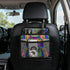 PPIKTC Spacious Hanging Auto Seat Organizer with Ventilated Mesh Pockets for Wet Wipes and Baby Supplies, Colorful Cat