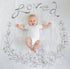 Amazing Baby Muslin Swaddle Blanket, Receiving Blanket for Baby Boys & Girls, 46" x 46", Loved Wreath, 1pk