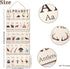 Lumncomfor Wooden Hunting Alphabet Signs, Rustic Wilderness ABC Wall Decor for Nursery Woodland ABC's Educational