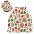 foixnub Baby Car Seat Canopy Covers Gingerbread Man Candy Cane Christmas Cookies Nursing Breastfeeding Cover Multi-use